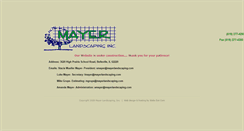 Desktop Screenshot of mayerlandscaping.com