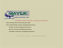 Tablet Screenshot of mayerlandscaping.com